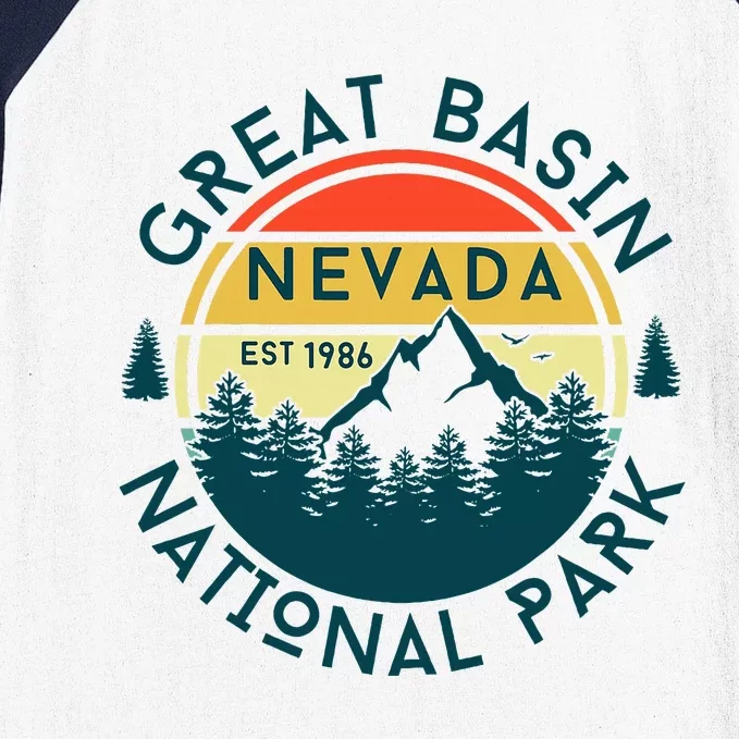 Great Basin National Park Nevada Hiking Nature Outdoors Baseball Sleeve Shirt