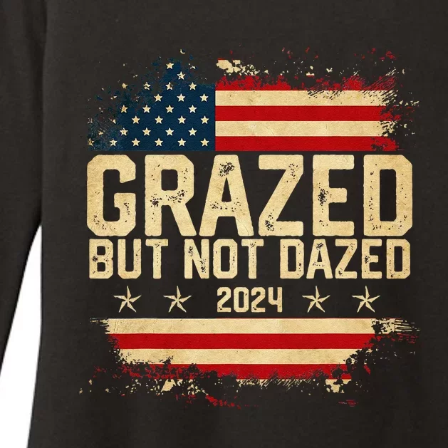 Grazed But Not Dazed 2024 Election Supporter Womens CVC Long Sleeve Shirt