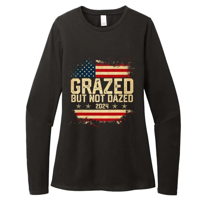 Grazed But Not Dazed 2024 Election Supporter Womens CVC Long Sleeve Shirt