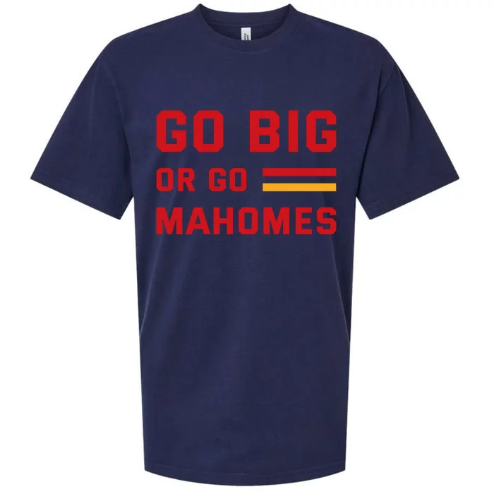 Go Big Or Go Mahomes Kansas City Playoffs Sueded Cloud Jersey T-Shirt