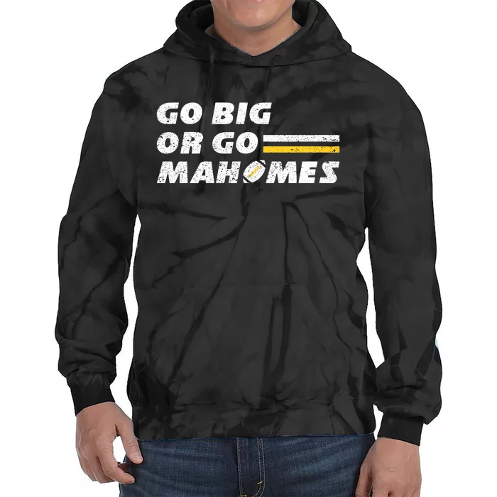 Go Big Or Go MaHOMEs Football Fan Vintage Retro Tie Dye Hoodie