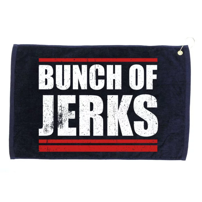 Great Bunch Of Jerks Hockey Funny Gift Grommeted Golf Towel