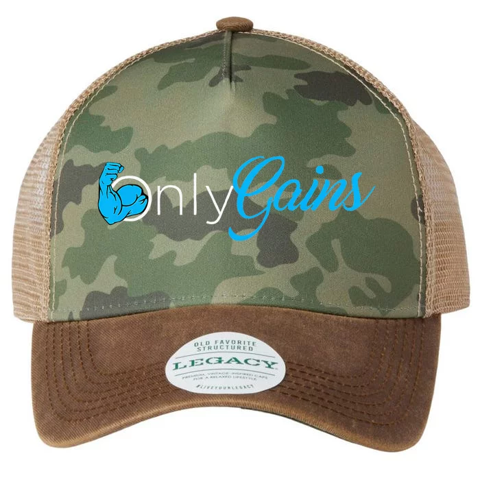 Gym Bodybuilder Only Gainz Only Gains Legacy Tie Dye Trucker Hat