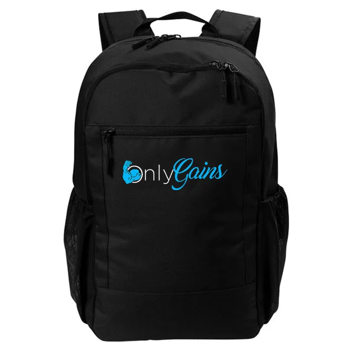 Gym Bodybuilder Only Gainz Only Gains Daily Commute Backpack