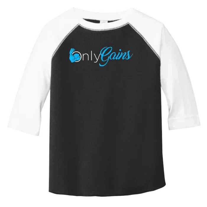 Gym Bodybuilder Only Gainz Only Gains Toddler Fine Jersey T-Shirt