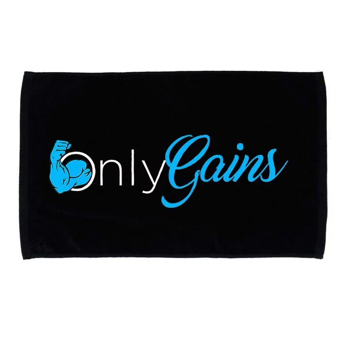 Gym Bodybuilder Only Gainz Only Gains Microfiber Hand Towel