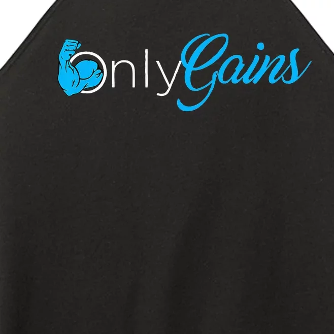 Gym Bodybuilder Only Gainz Only Gains Women’s Perfect Tri Rocker Tank