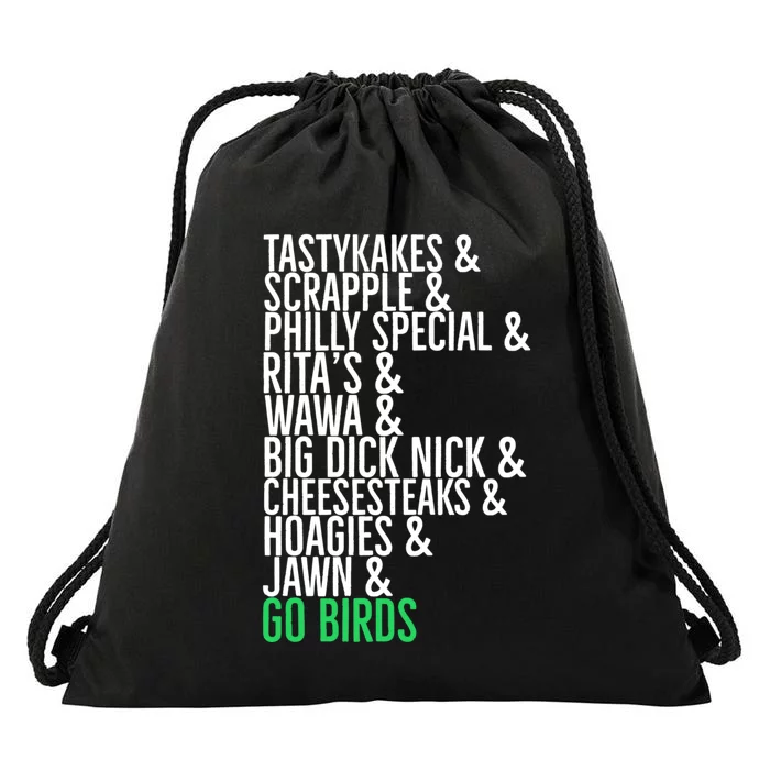 Go Birds. (Only Philly People Understand) Drawstring Bag