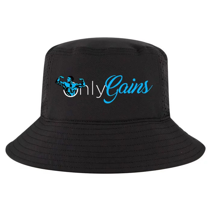 Gym Bodybuilder Only Gainz Only Gains Cool Comfort Performance Bucket Hat