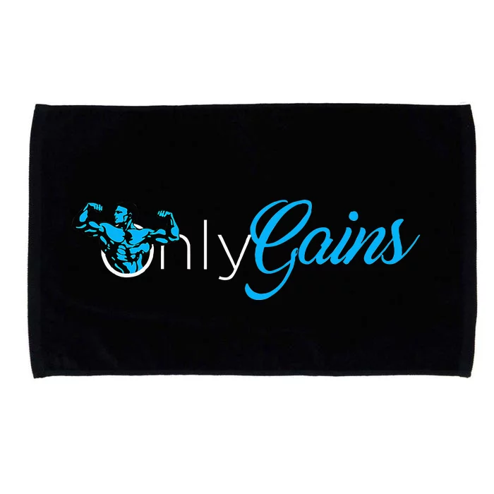 Gym Bodybuilder Only Gainz Only Gains Microfiber Hand Towel