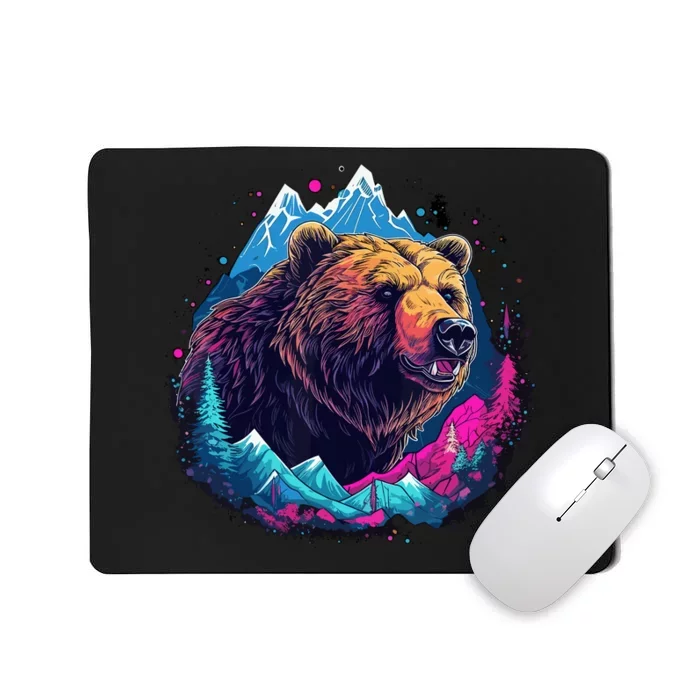 Grizzly Bear Outdoor Nature Alaska Hunting Hiking Mousepad