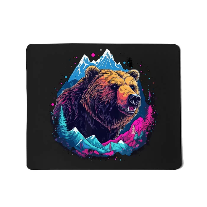 Grizzly Bear Outdoor Nature Alaska Hunting Hiking Mousepad