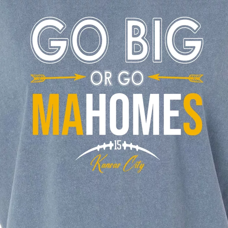 Go Big Or Go Mahomes Kansas City Football Garment-Dyed Women's Muscle Tee