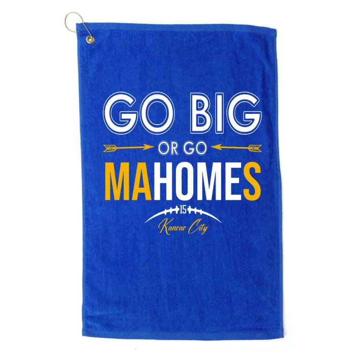 Go Big Or Go Mahomes Kansas City Football Platinum Collection Golf Towel