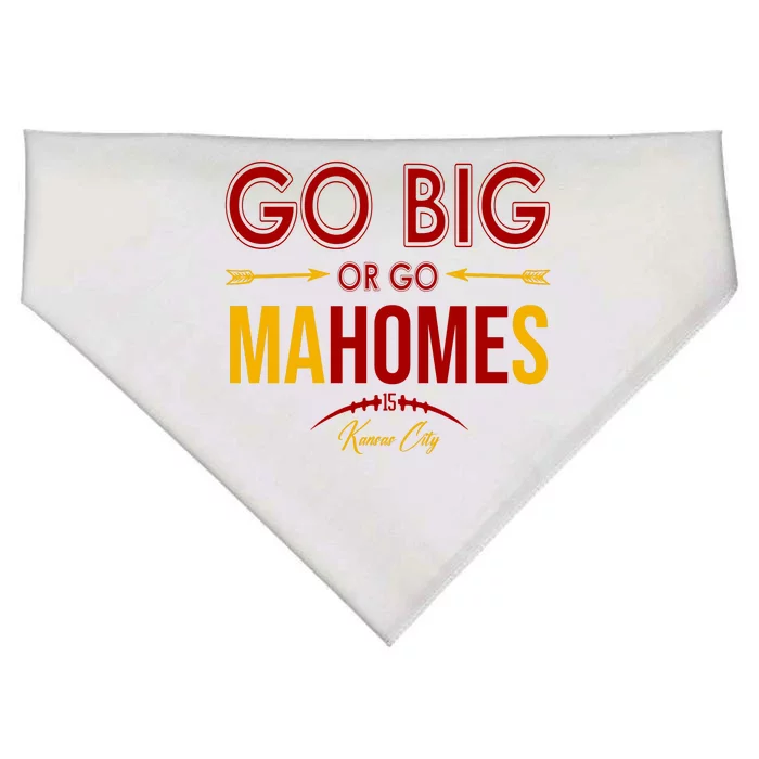 Go Big Or Go Mahomes Kansas City Football USA-Made Doggie Bandana