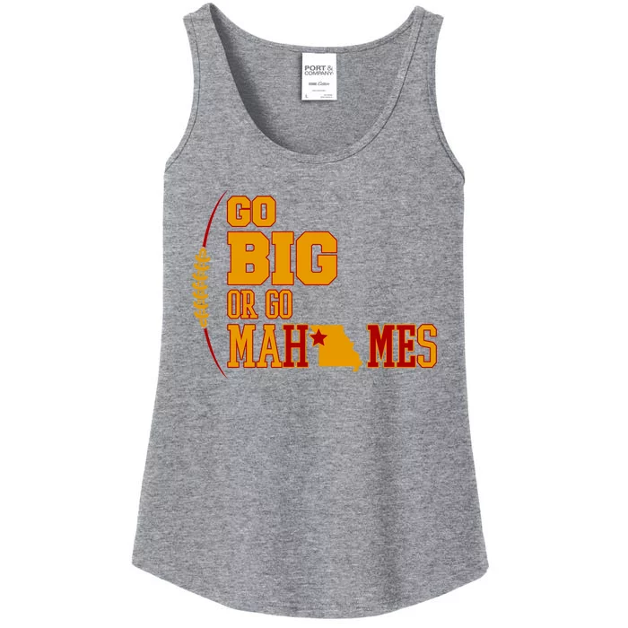 Go Big Or Go Mahomes Football Lover Ladies Essential Tank