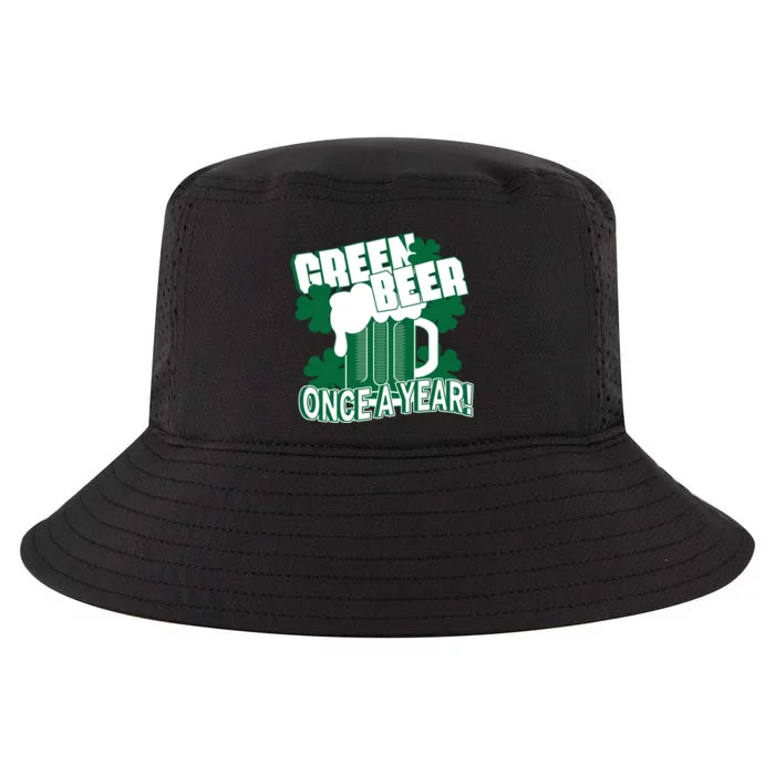 Green Beer Once A Year St Patrick's Day Cool Comfort Performance Bucket Hat