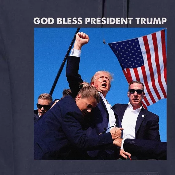 God Bless President Trump Shooting At Donald Trump Rally Premium Hoodie