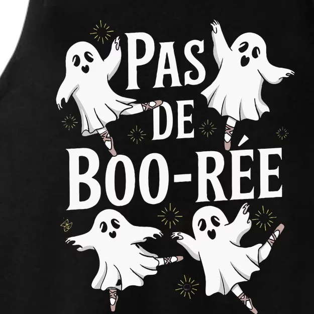 Ghost Ballet Pas De Boo Halloween Dance Ladies Tri-Blend Wicking Tank