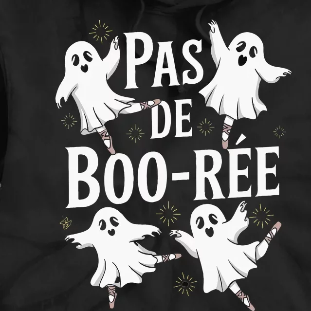 Ghost Ballet Pas De Boo Halloween Dance Tie Dye Hoodie