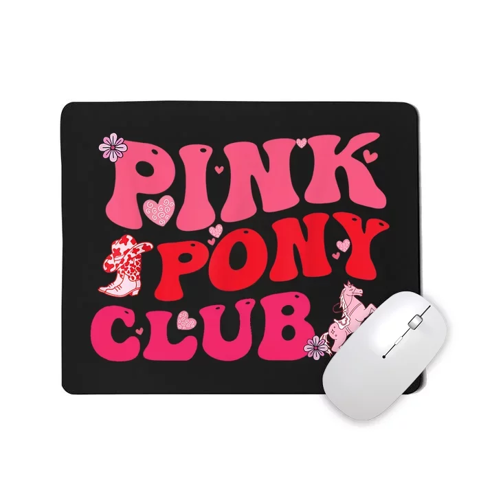 Groovy Birthday Pony Club Western Cowgirl Mousepad