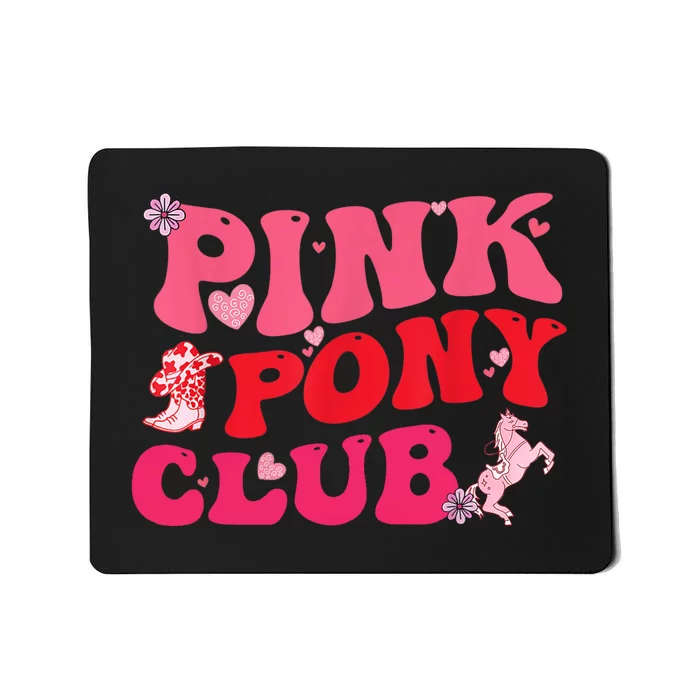 Groovy Birthday Pony Club Western Cowgirl Mousepad