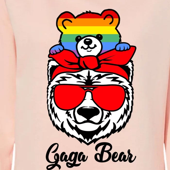 Gaga Bear Proud Gaga Rainbow Flag Lgbt Pride Mothers Day Gift Womens California Wash Sweatshirt