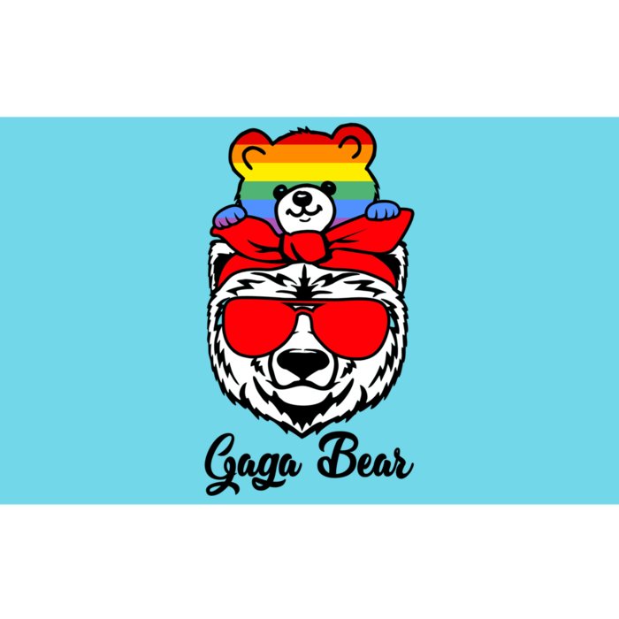 Gaga Bear Proud Gaga Rainbow Flag Lgbt Pride Mothers Day Gift Bumper Sticker