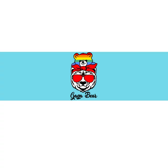 Gaga Bear Proud Gaga Rainbow Flag Lgbt Pride Mothers Day Gift Bumper Sticker