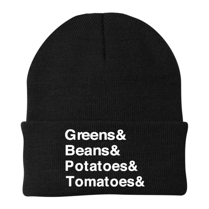 Greens Beans Potato Tomato Knit Cap Winter Beanie