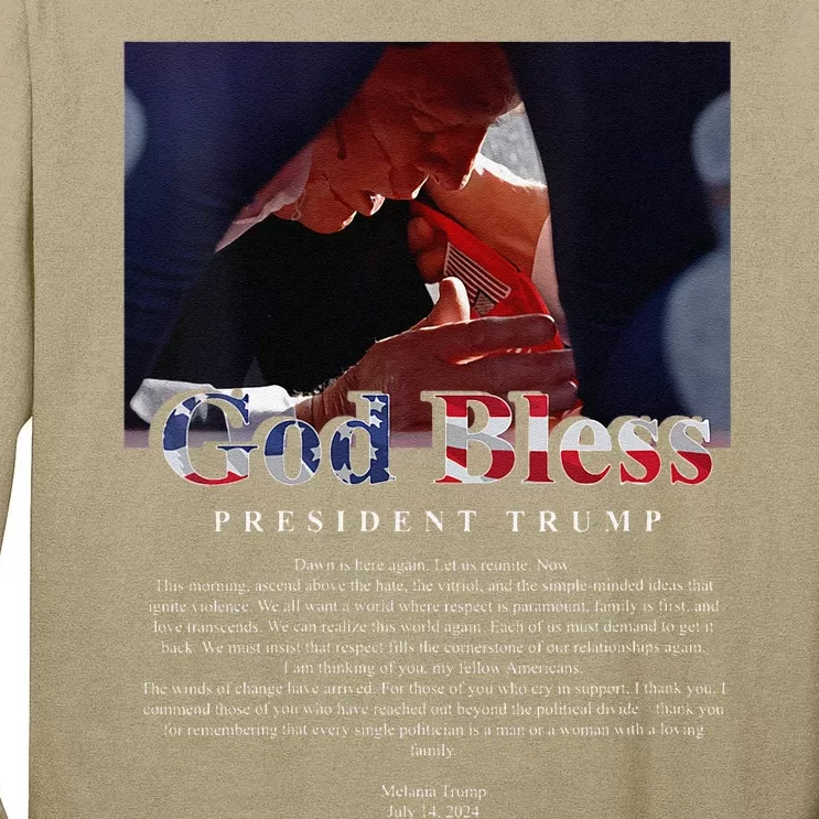 God Bless President Trump And First Lady Melania Trump Tall Long Sleeve T-Shirt