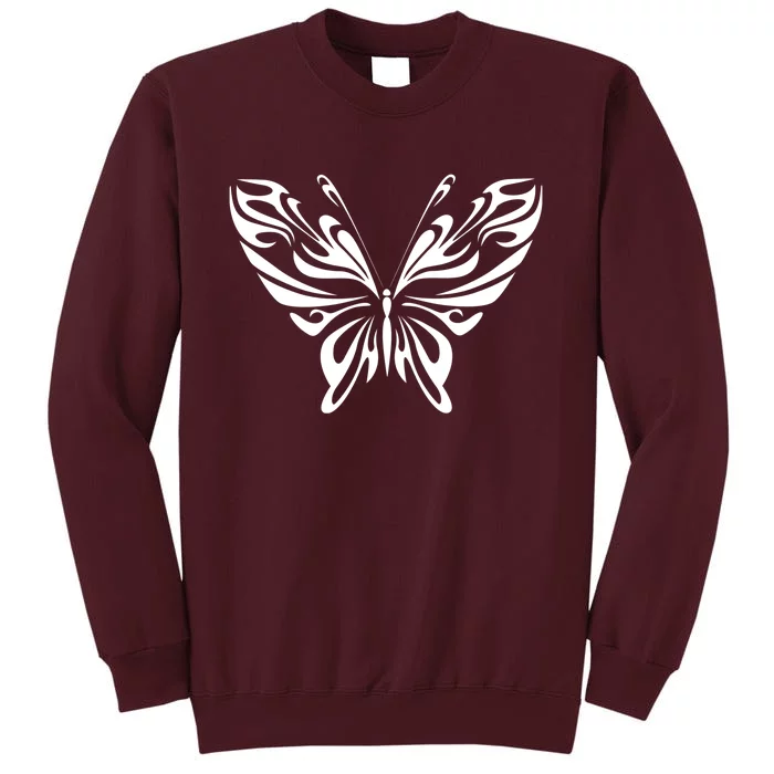 Grunge Butterfly Pattern Tall Sweatshirt