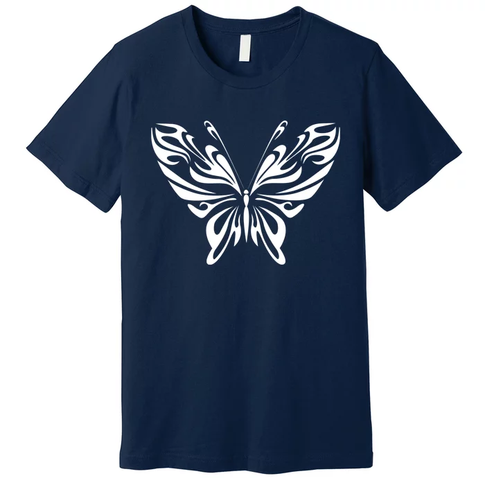 Grunge Butterfly Pattern Premium T-Shirt