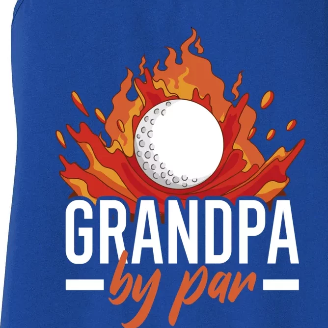 Grandpa By Par For Golf Meaningful Gift Women's Racerback Tank