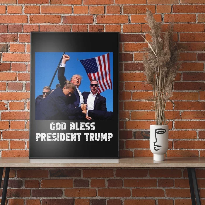 God Bless President Trump 2024 Patriot Poster