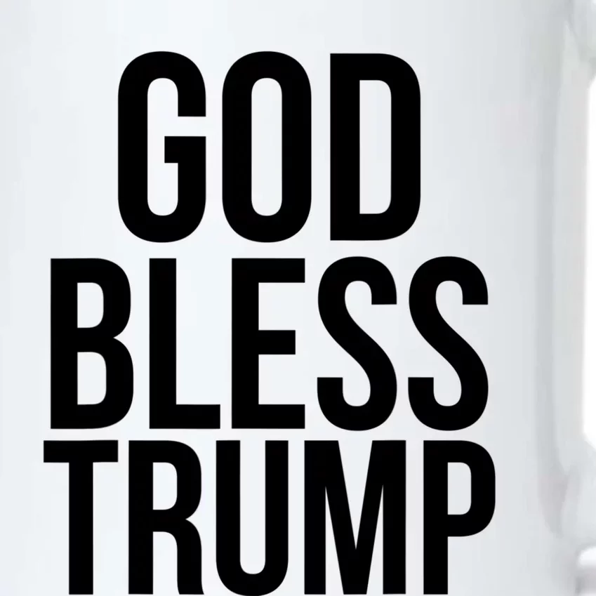 God Bless President Donald Trump Black Color Changing Mug