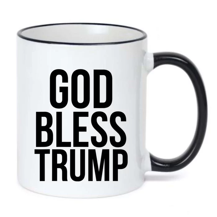 God Bless President Donald Trump Black Color Changing Mug