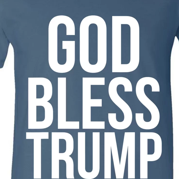 God Bless President Donald Trump V-Neck T-Shirt