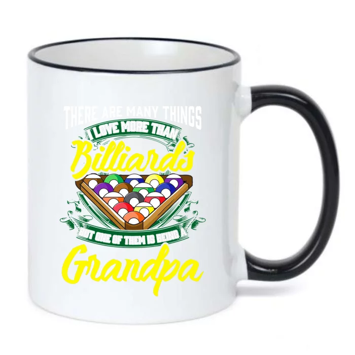 Grandpa Billiards Pool Game Player Ball Stick Papa Gift Cool Gift Black Color Changing Mug