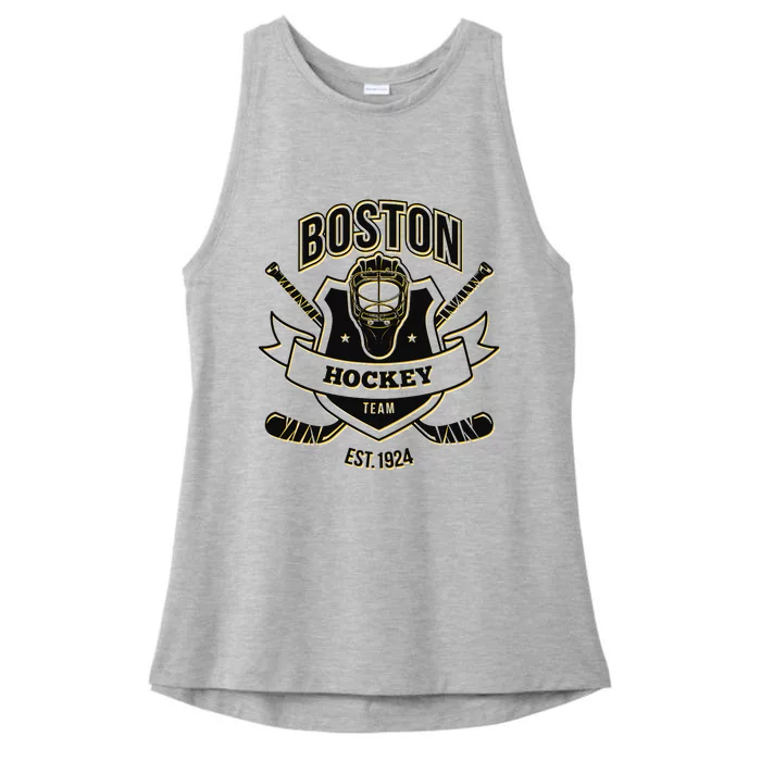 Glitch Bruin Party Tailgate Ladies Tri-Blend Wicking Tank