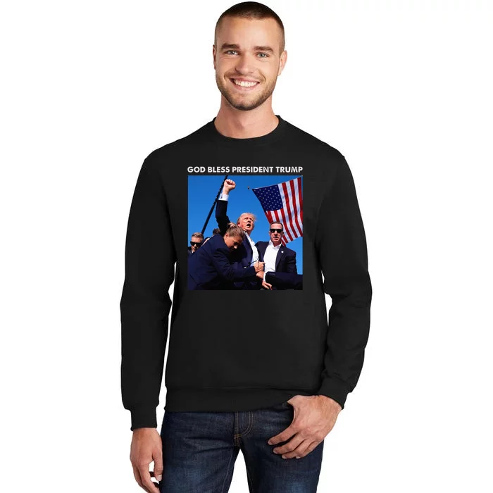 God Bless President Trump Shooting At Donald Trump Rally Sweatshirt