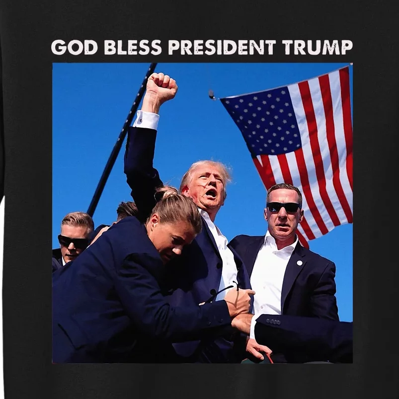 God Bless President Trump Shooting At Donald Trump Rally Sweatshirt