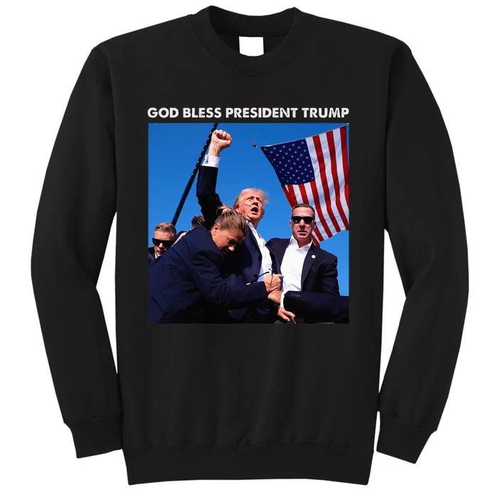 God Bless President Trump Shooting At Donald Trump Rally Sweatshirt