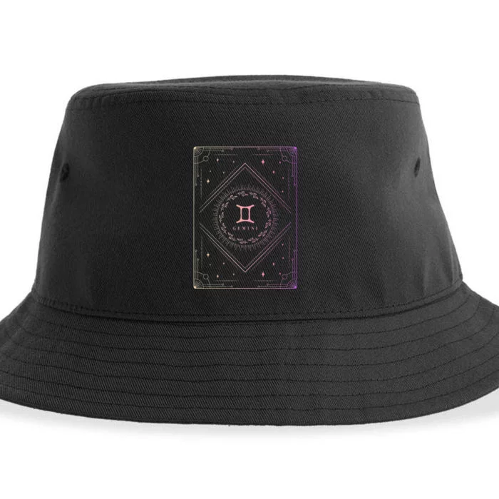 Gemini Birthday Present Wo Zodiac Sign Gemini Sustainable Bucket Hat