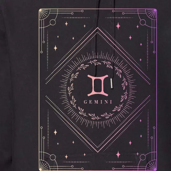 Gemini Birthday Present Wo Zodiac Sign Gemini Premium Hoodie