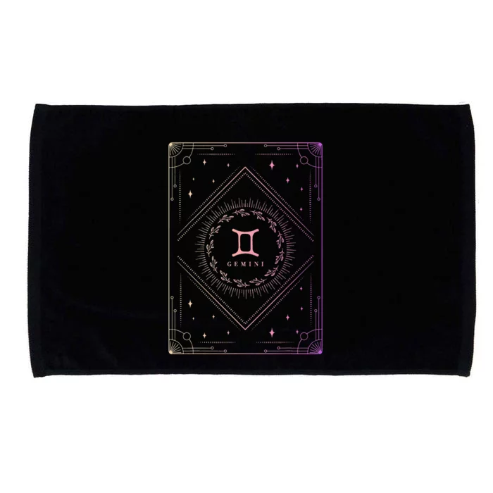 Gemini Birthday Present Wo Zodiac Sign Gemini Microfiber Hand Towel