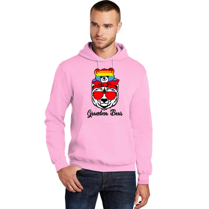 Grandma Bear Proud Grandma Flag Lgbt Pride Mothers Day Gift Hoodie