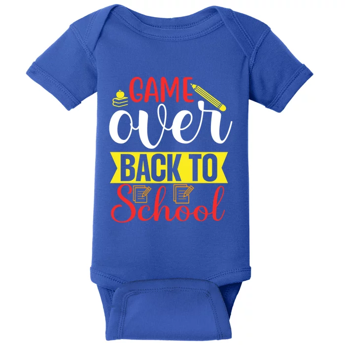 Game Book Pencil Over Back To School Portable Tablet Gift Baby Bodysuit