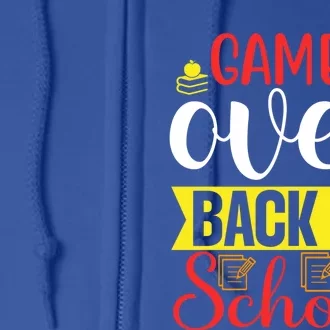 Game Book Pencil Over Back To School Portable Tablet Gift Full Zip Hoodie