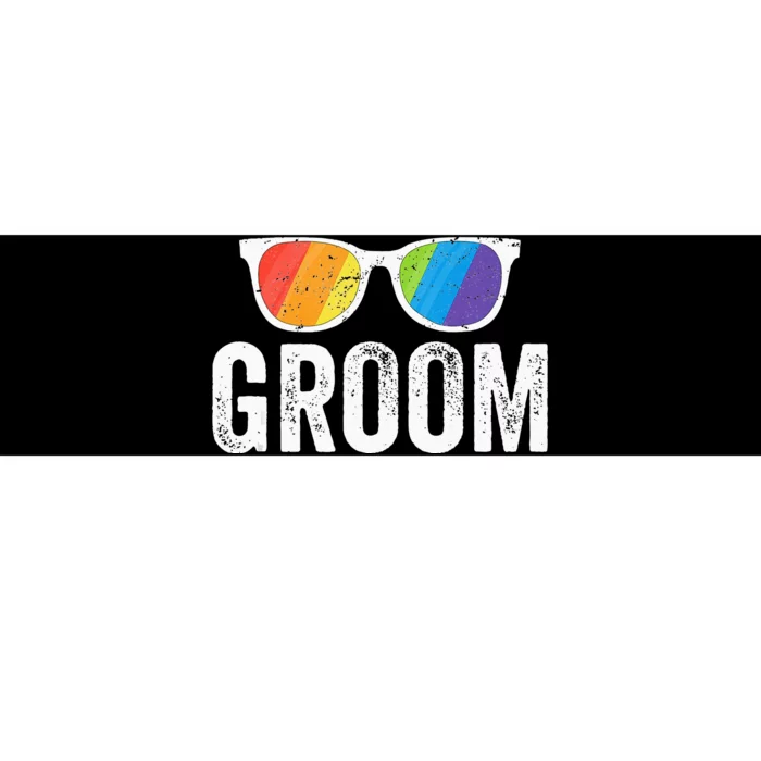 Groom Bachelor Party LGBT Same Sex Gay Wedding Husband Bumper Sticker